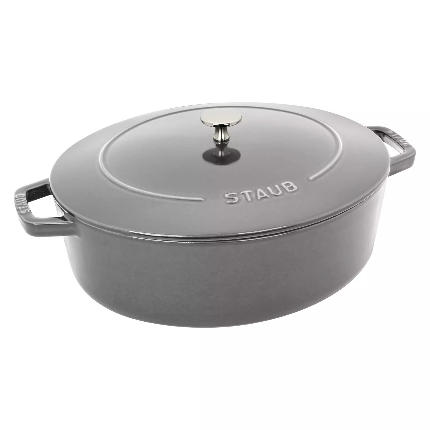 Staub Cast Iron Wide Oval Dutch Oven, 6.25 Qt. 