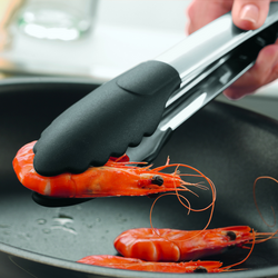 R&#246;sle Locking Silicone-Tipped Stainless-Steel Tongs, 9&#34;