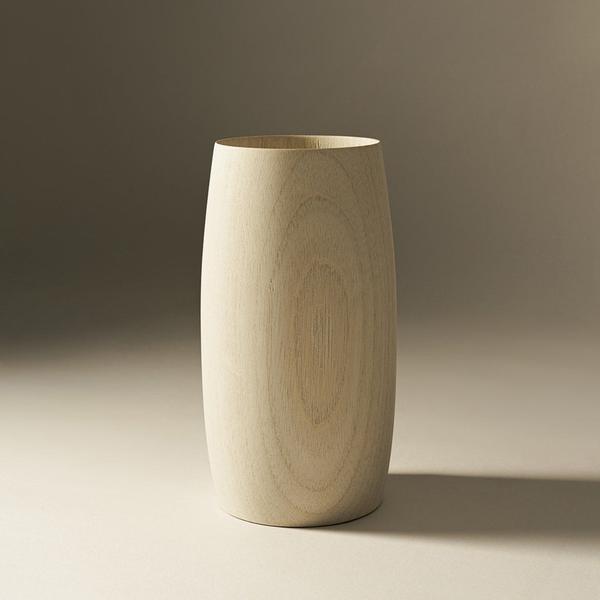 Powered by People Blonde Cedar Wood Vase