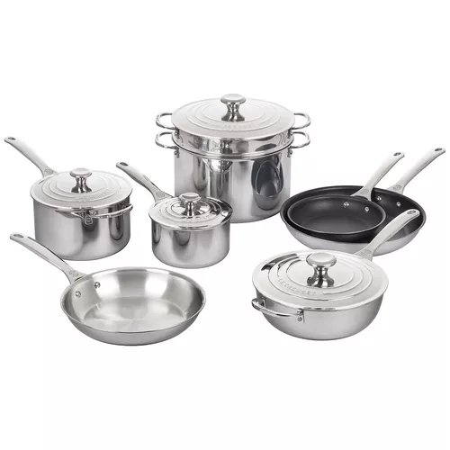 Le Creuset Stainless Steel 12-Piece Cookware Set