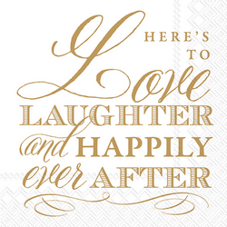 Love and Laughter Cocktail Napkins, Set of 20