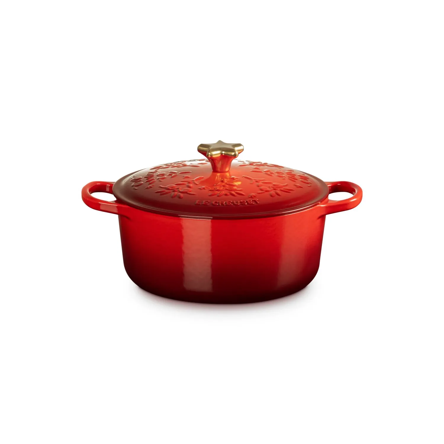 Le Creuset Noel Collection Signature 4.5-qt. Round Dutch Oven with Tree Embossed Lid