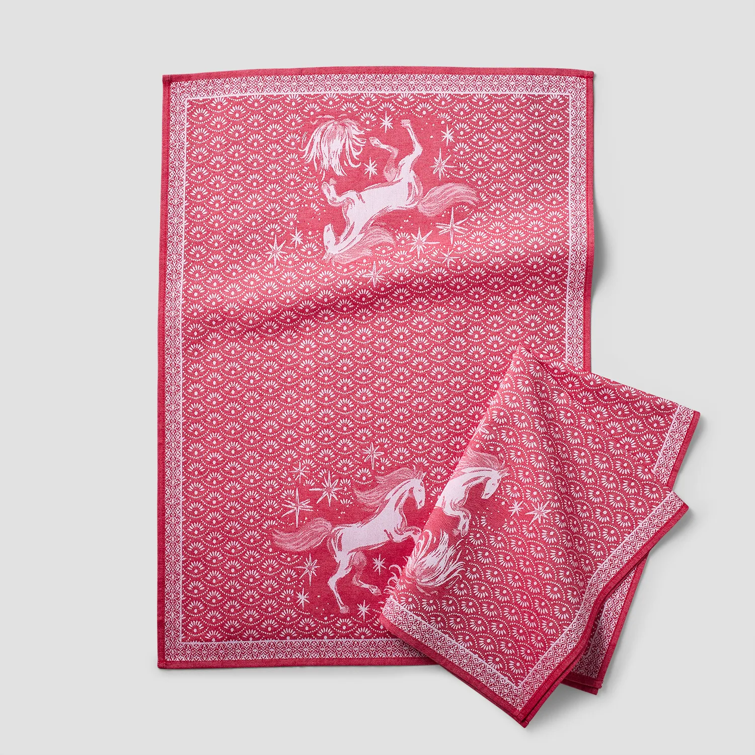 Sur La Table Jacquard Horse Towels, Set of 2