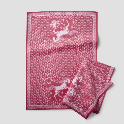 Sur La Table Jacquard Horse Towels, Set of 2