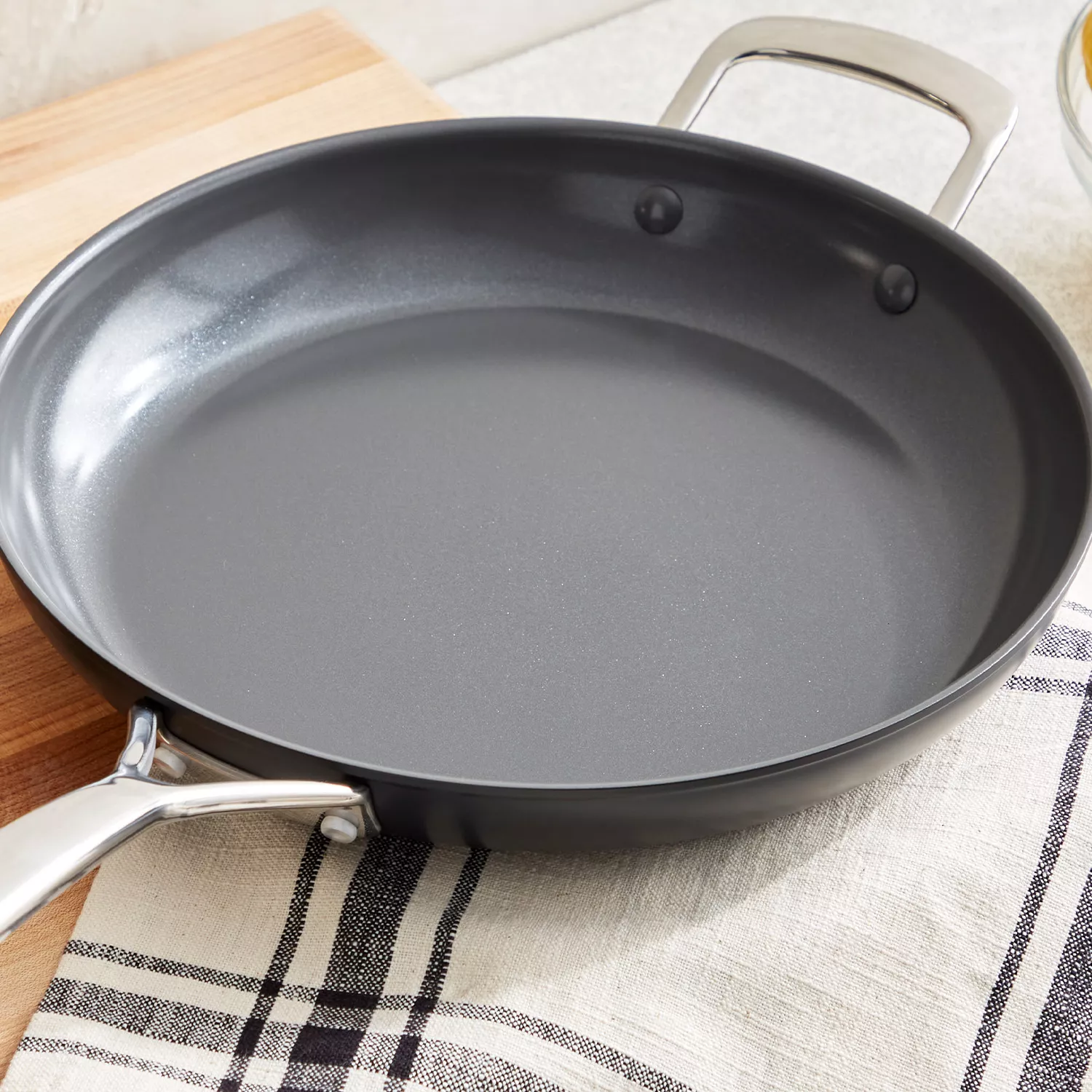 Sur La Table Classic Hard Anodized Ceramic Nonstick Skillet, 12"