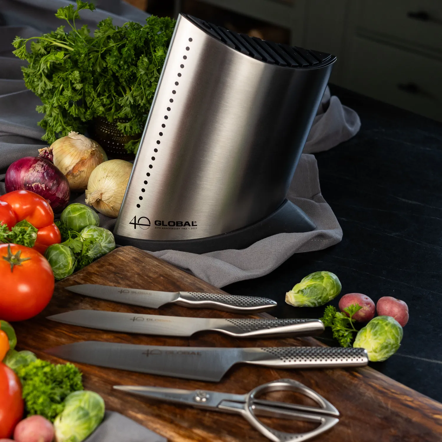 Global Anniversary 5-Piece Knife Block Set