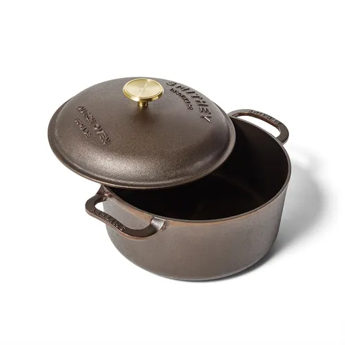 Smithey Polished Cast Iron Dutch Oven