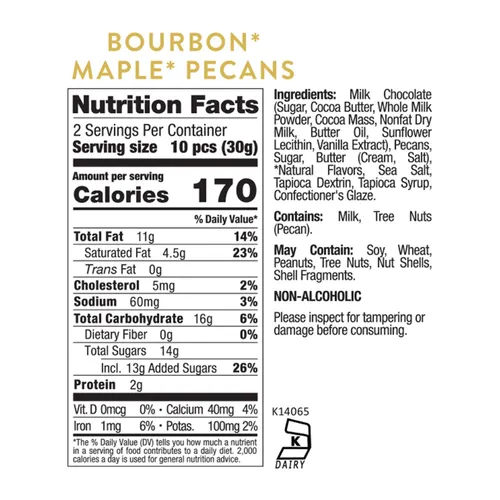 Sugarfina Bourbon Maple Pecans, Set of 4