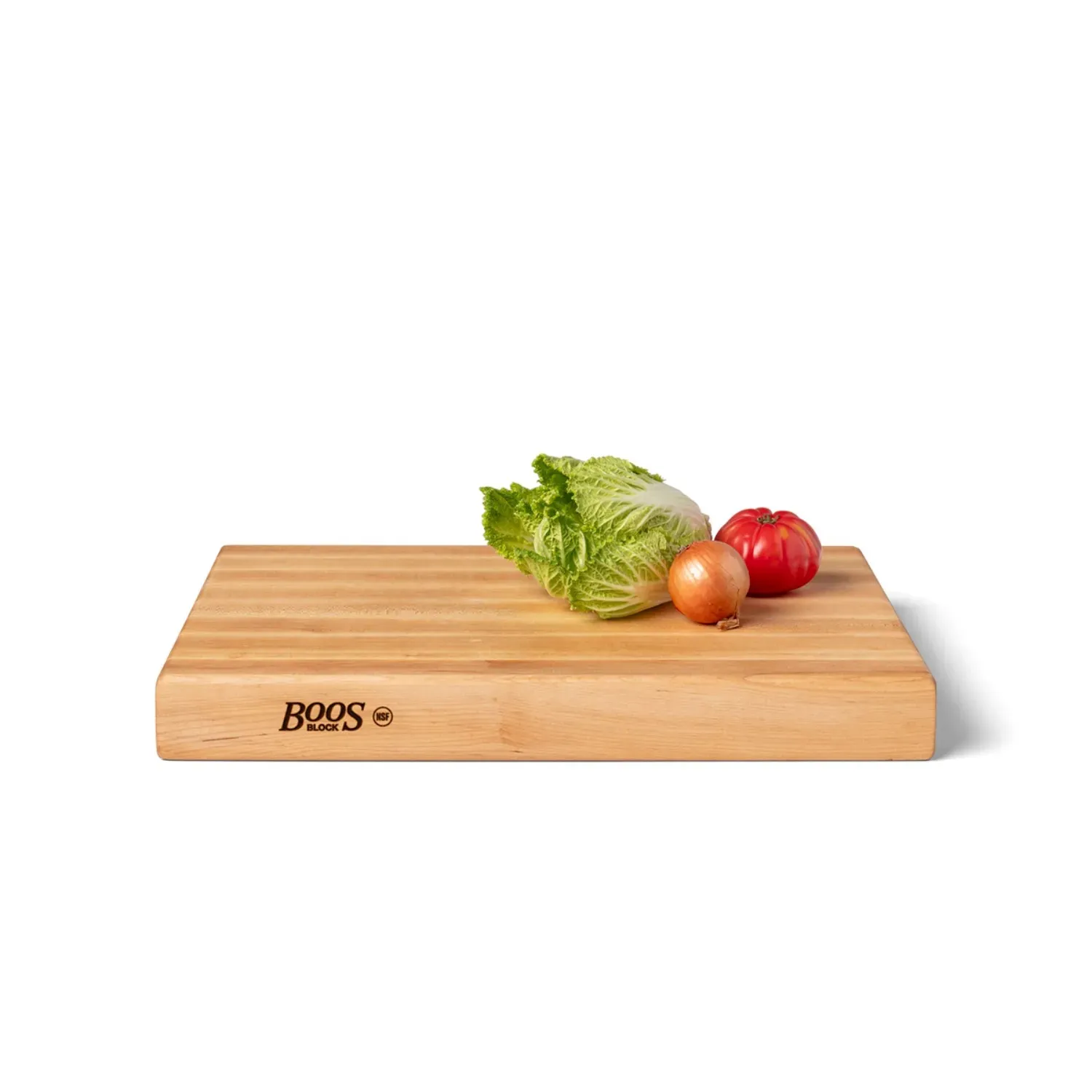 John Boos Maple Edge-Grain Cutting Boards w/ Insert, 2.25" Thick