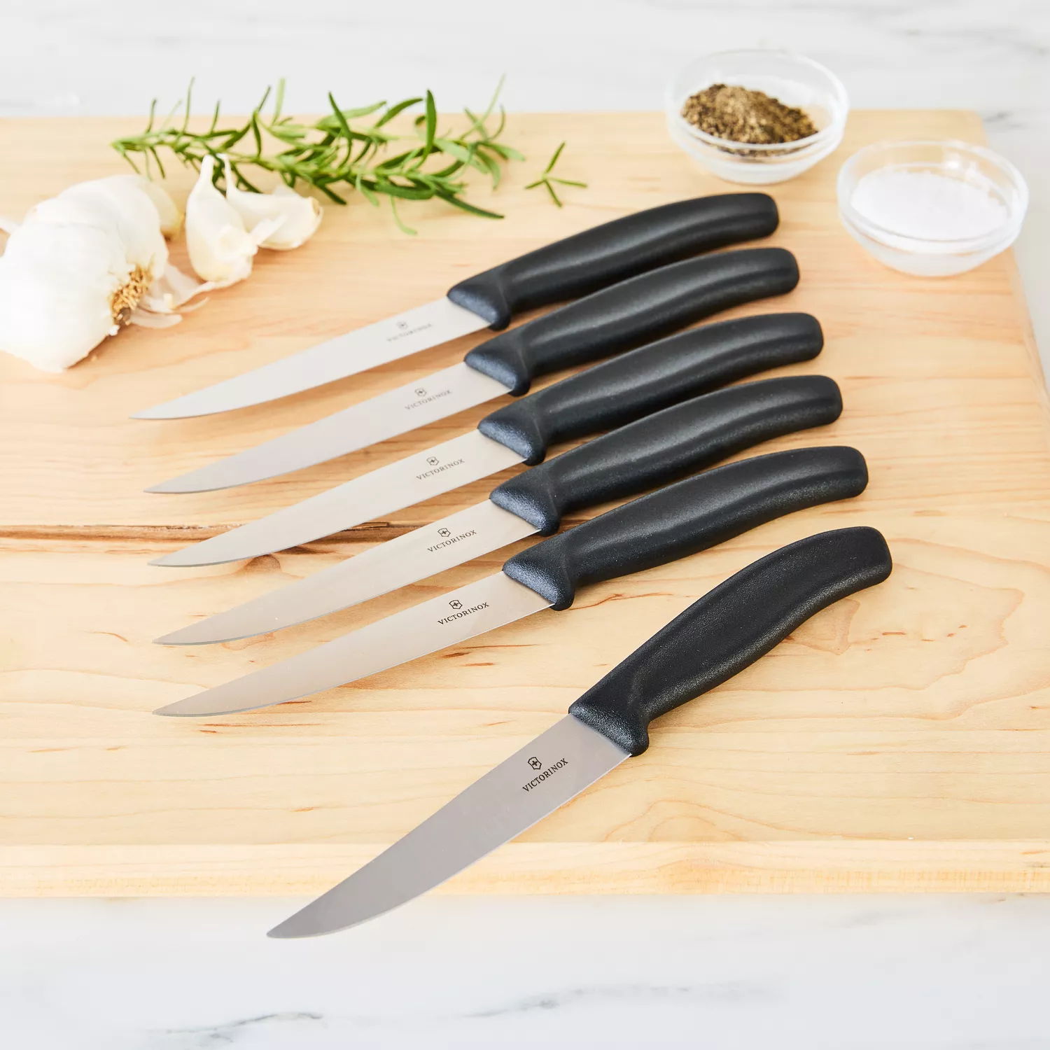 Viking 6-Piece Steak Knife Set with Box | Black