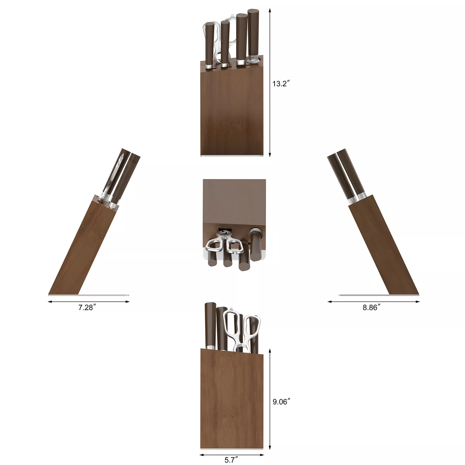 Cangshan Haku 6-Piece Knife Block Set