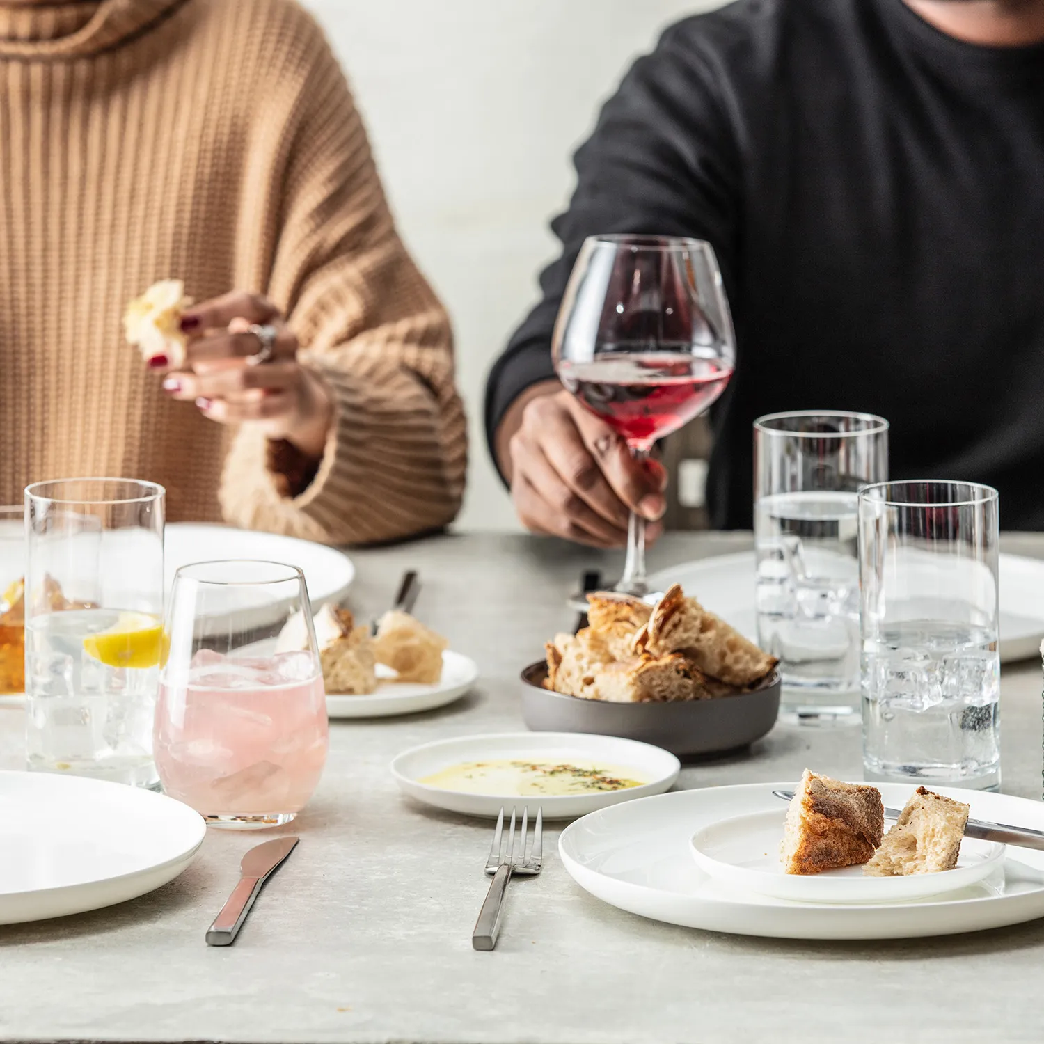 Fortessa Modern Coupe 16-Piece Dinnerware Set