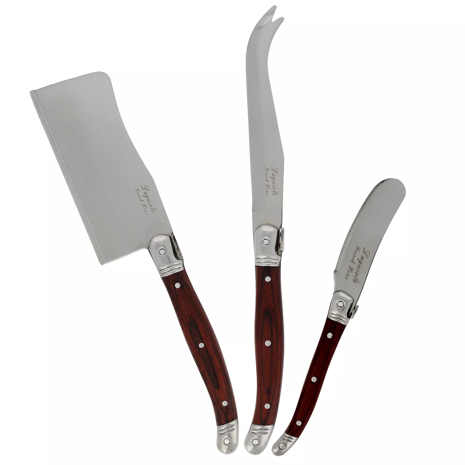 French Home 3-Piece Laguiole Cheese Knife Set