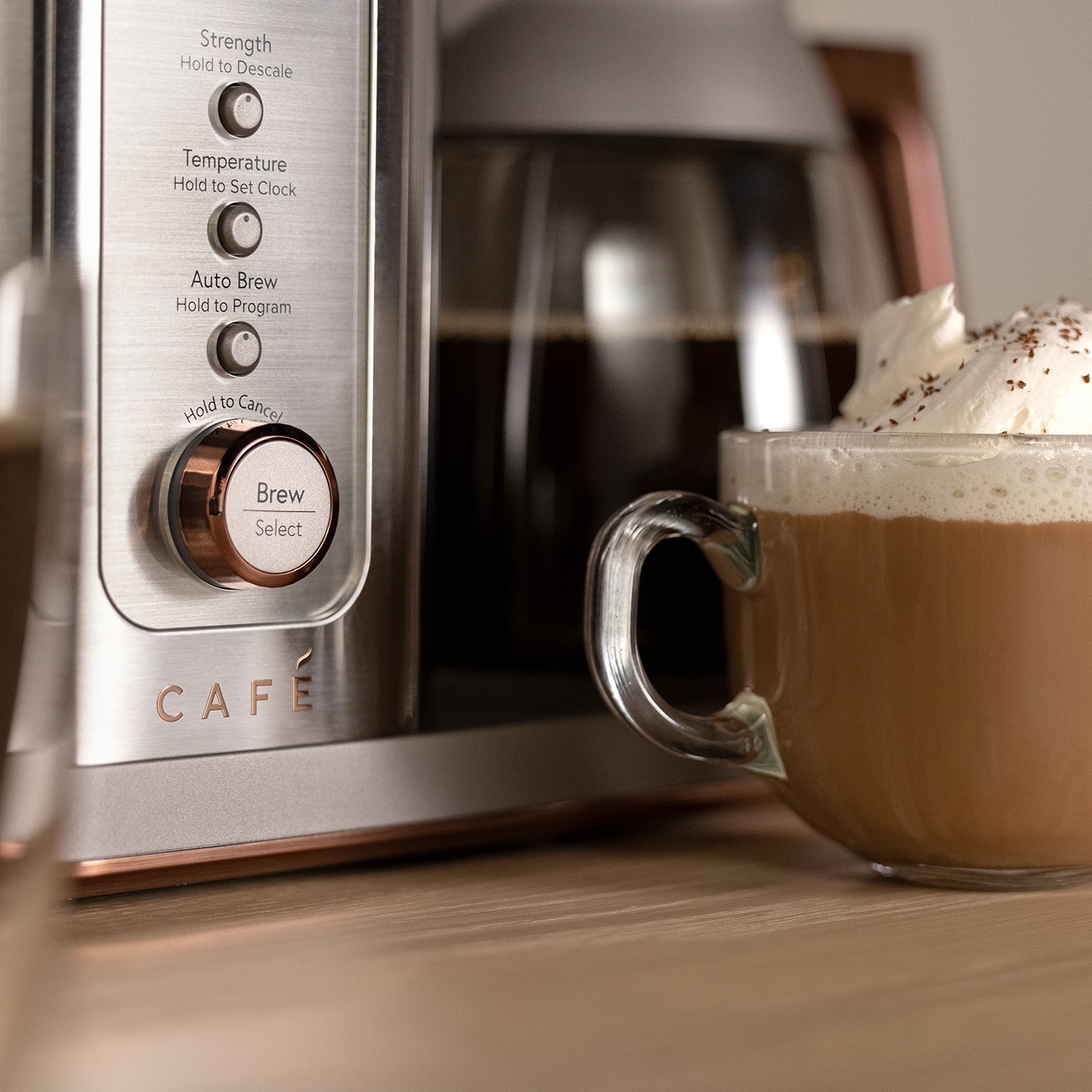 Café™ Specialty Drip Coffee Maker With Glass Carafe, 10 Cups