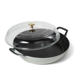Staub Heritage All-Day Pan with Domed Glass Lid, 3.5 qt. Best braiser