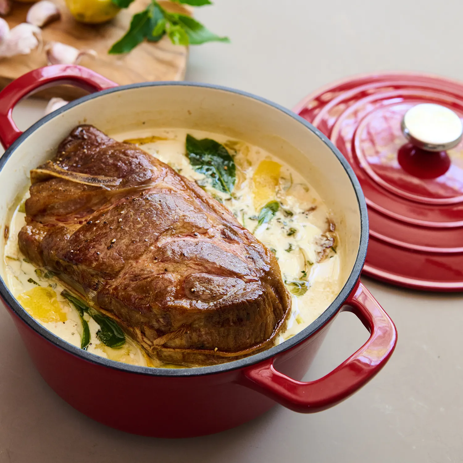 Sur La Table Enameled Cast Iron Round Dutch Oven, 5 qt.