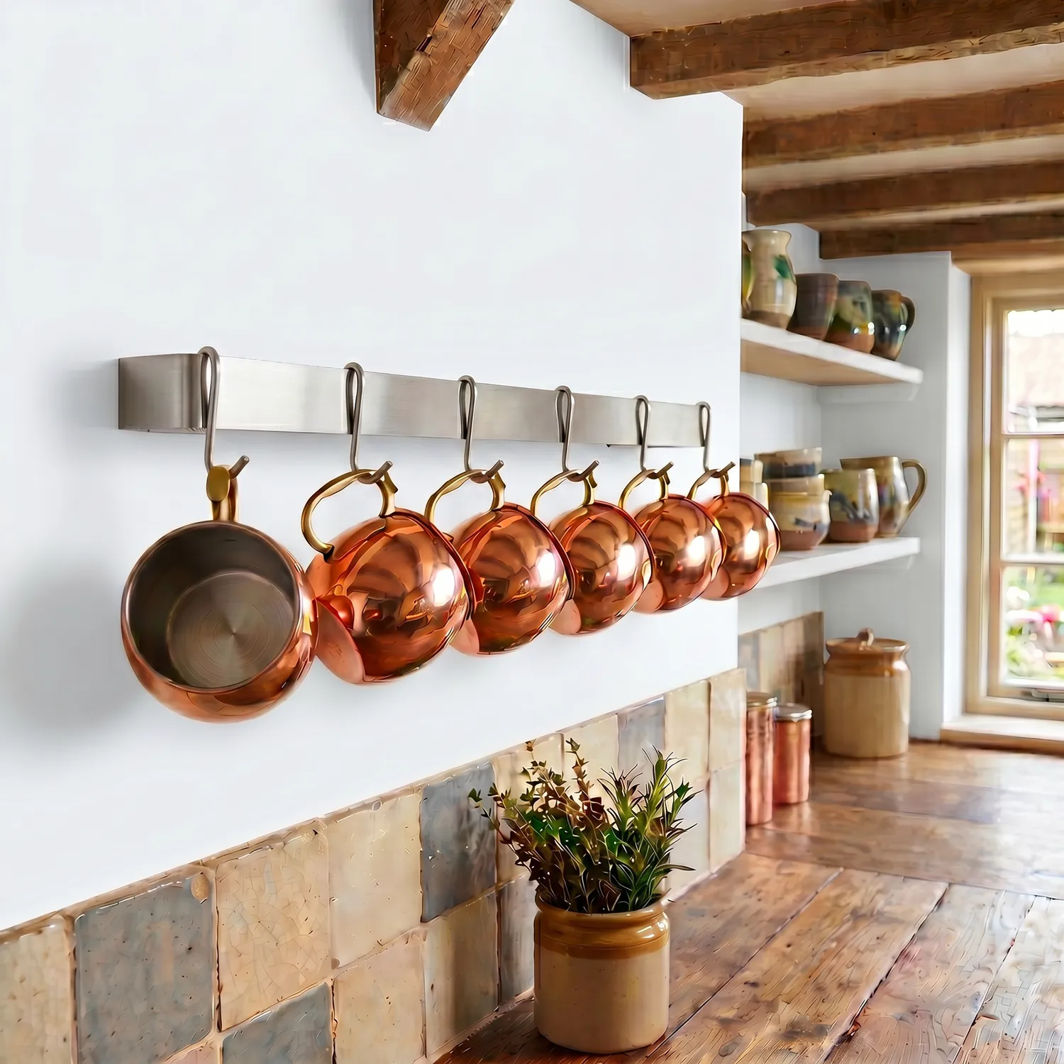 Enclume Classic Stainless Steel Utensil Bar Wall Racks