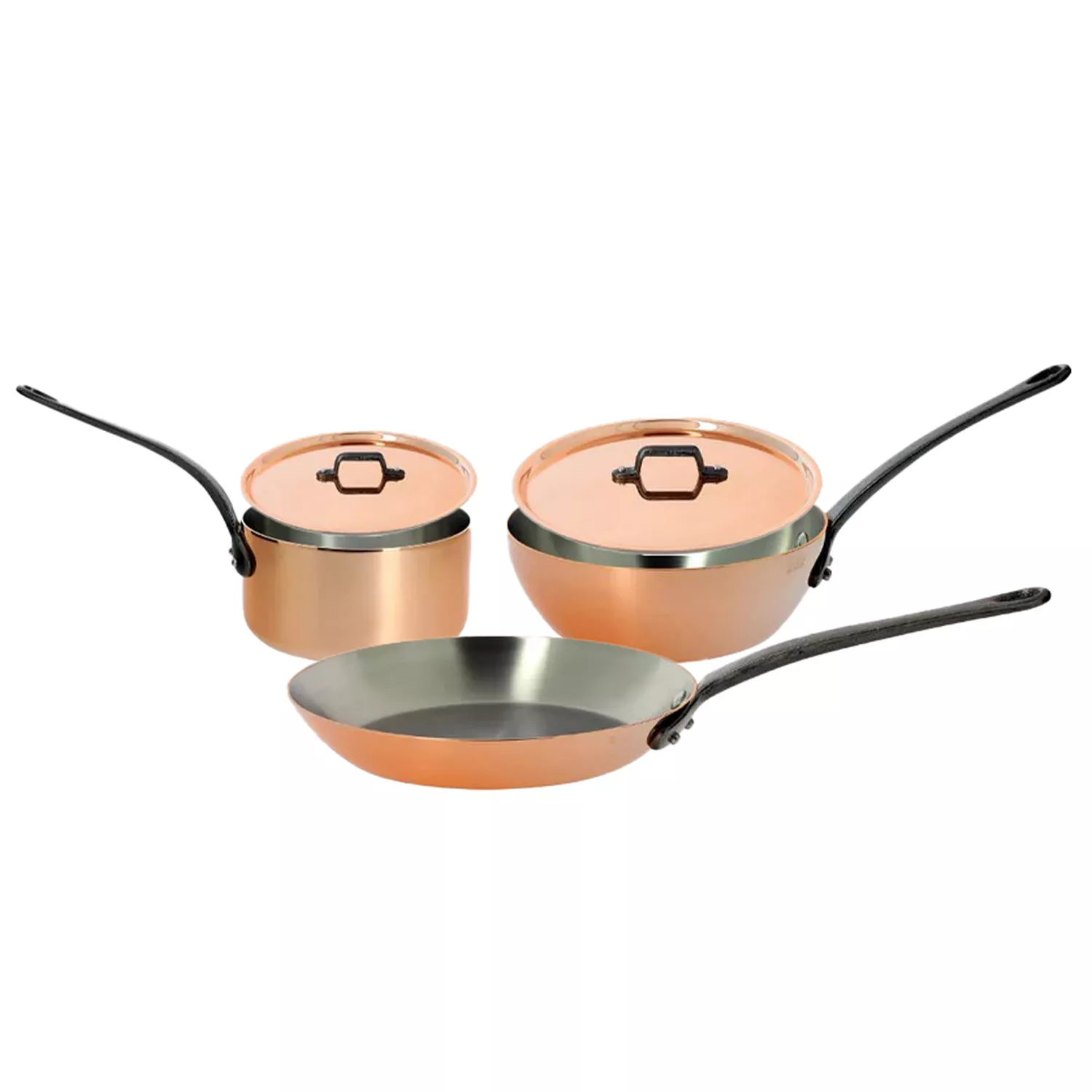 de Buyer Inocuivre Tradition Copper 5-Piece Cookware Set 