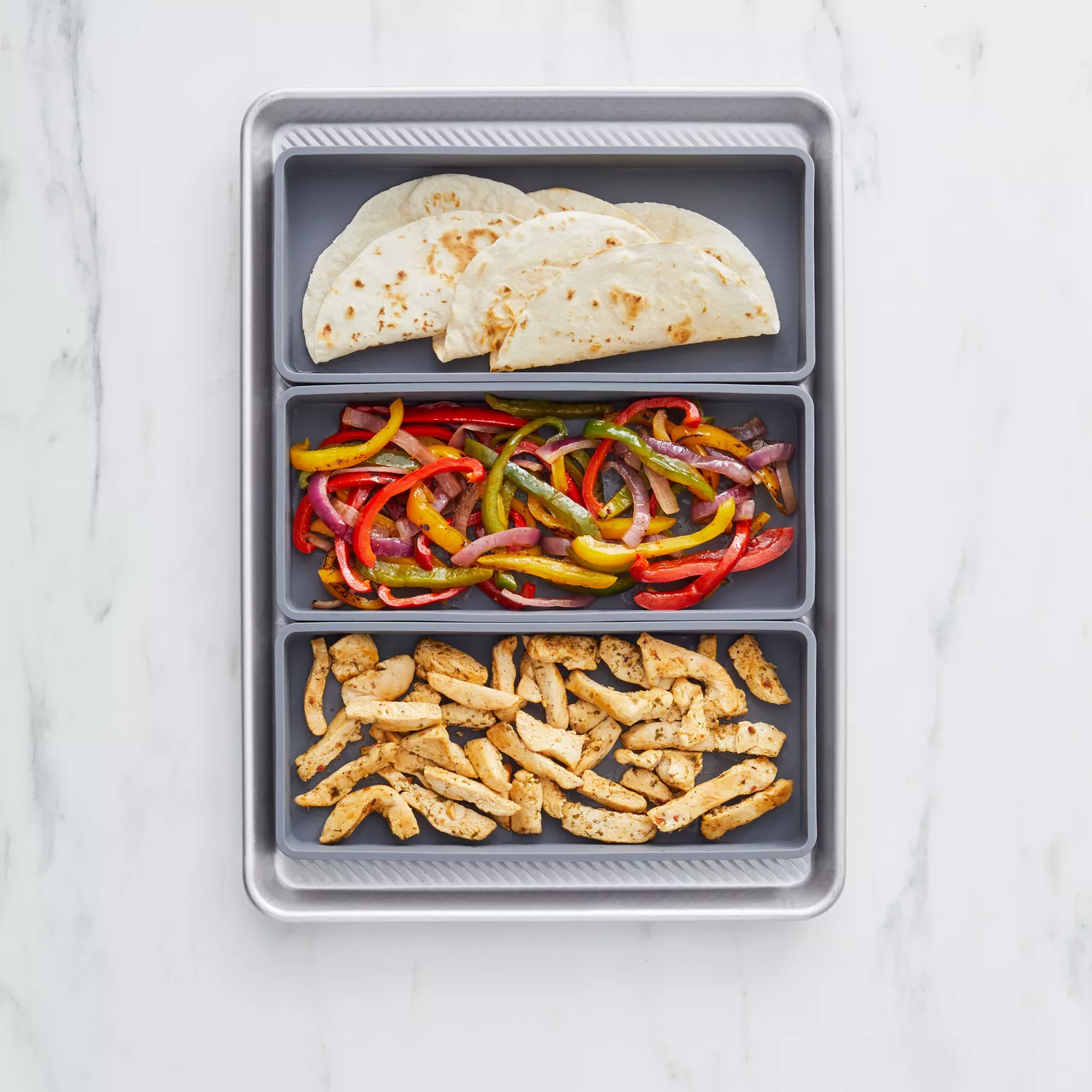 These Prepd Silicone Sheet Pan Dividers Will Make Cooking Dinner