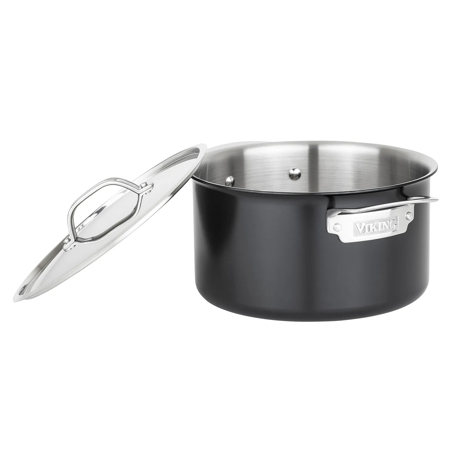 Viking Black & Stainless Steel 12-Piece Cookware Set