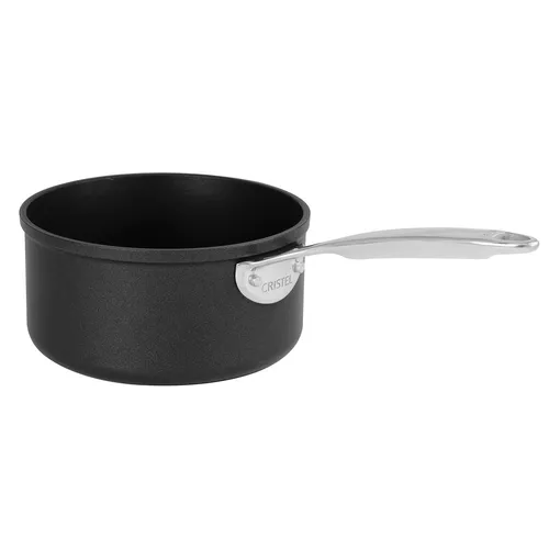Cristel Castel Pro Ultralu Nonstick Saucepan with Glass Lid