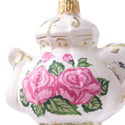 Sur la table Floral Teapot Ornament
