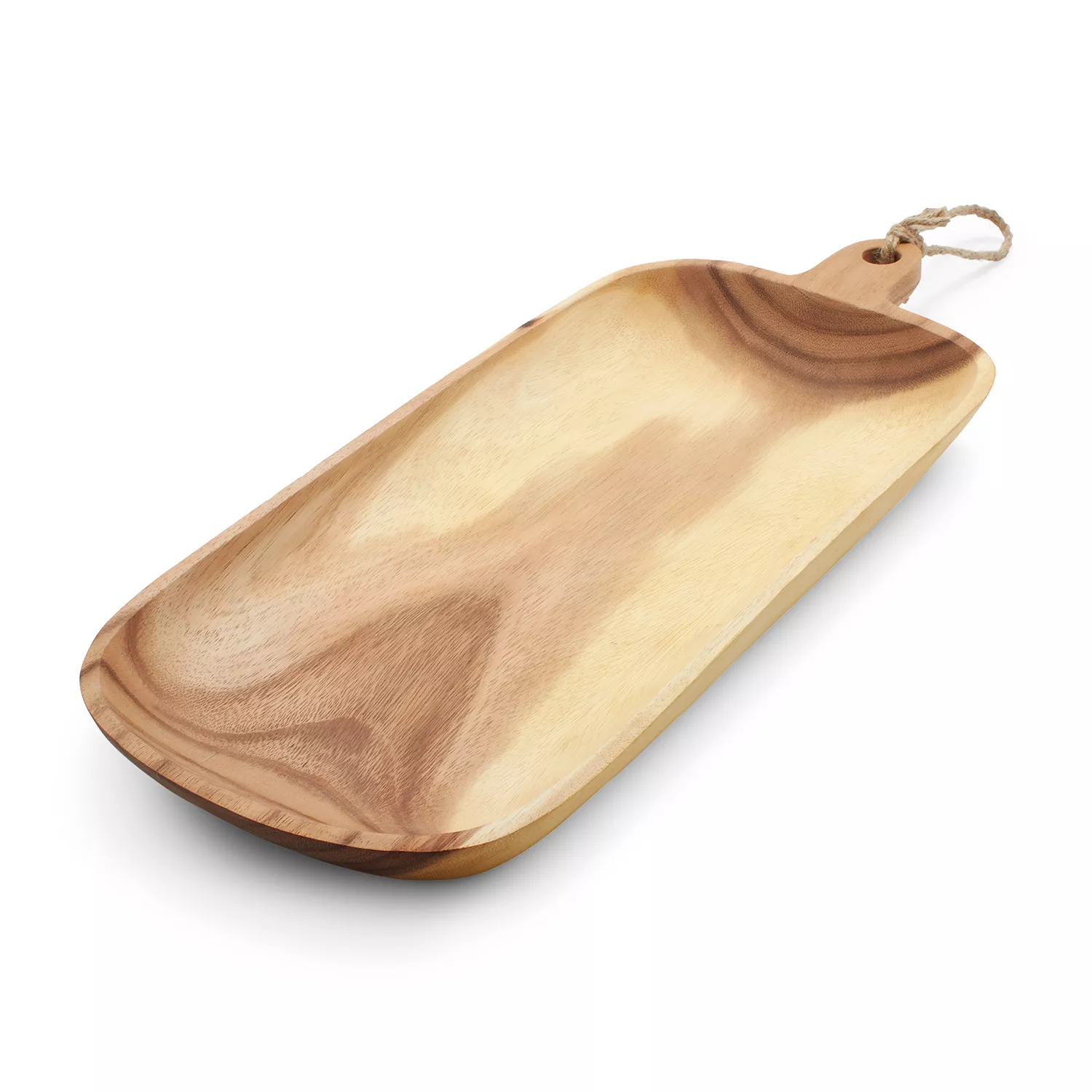 Sur La Table Acacia Oval Serving Platter with Handle