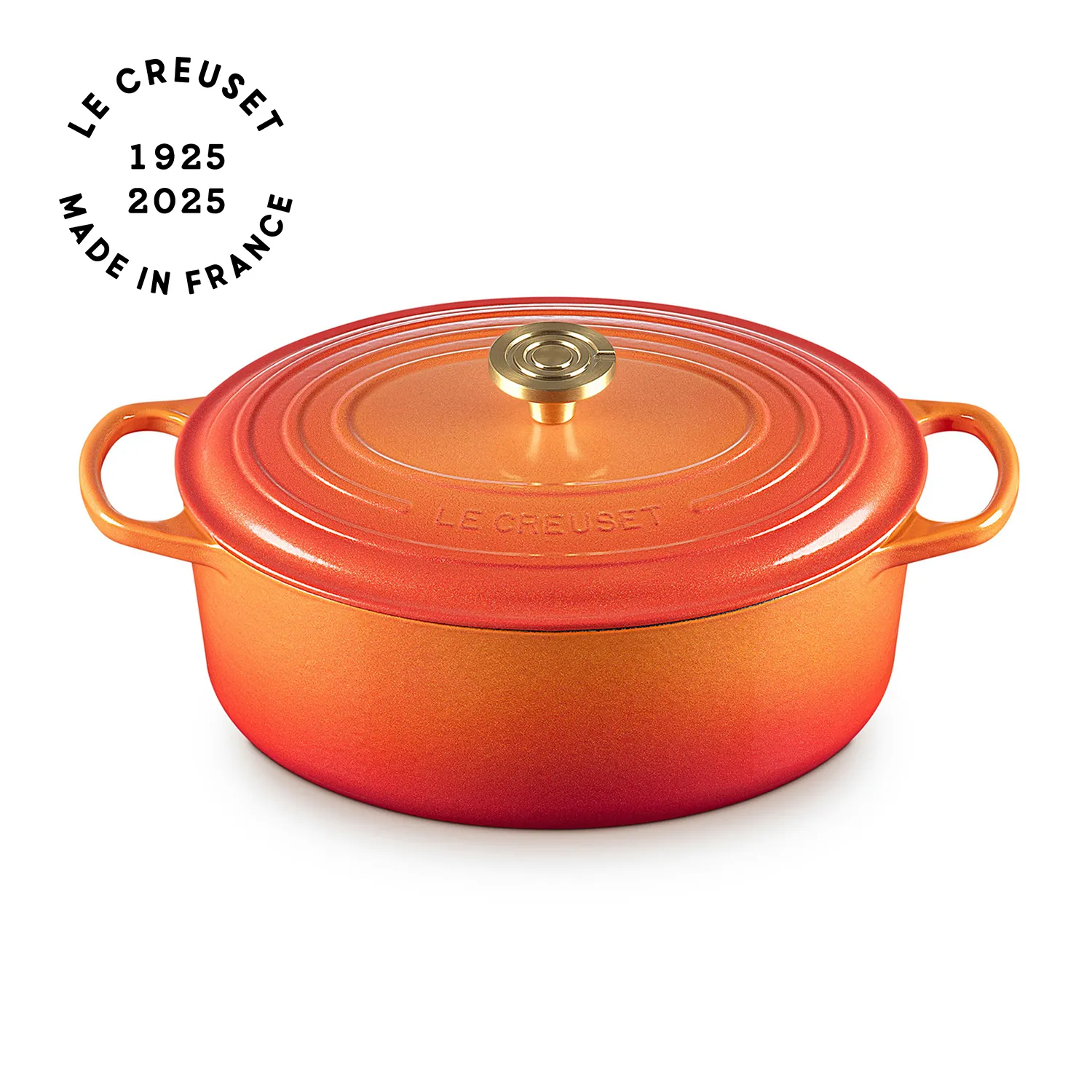 Le Creuset Signature Flamme Dorée Oval Dutch Oven, 6.75 qt.