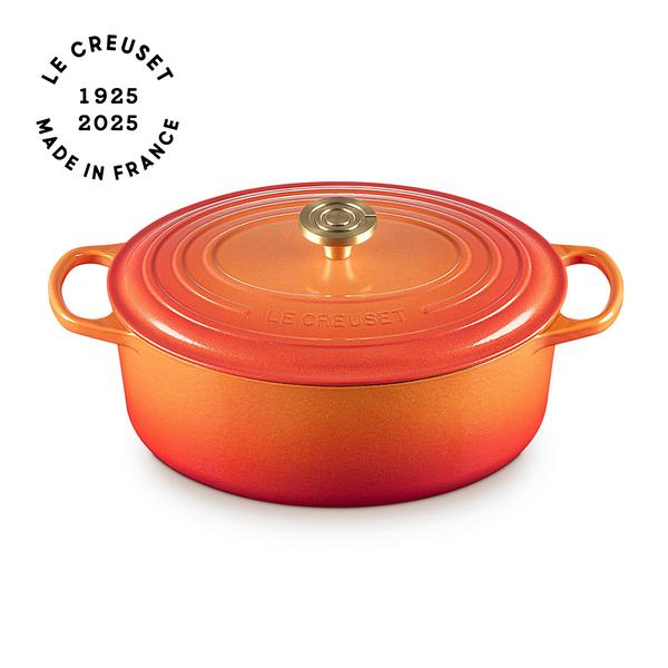 Le Creuset Signature Flamme Dorée Oval Dutch Oven, 6.75 qt.