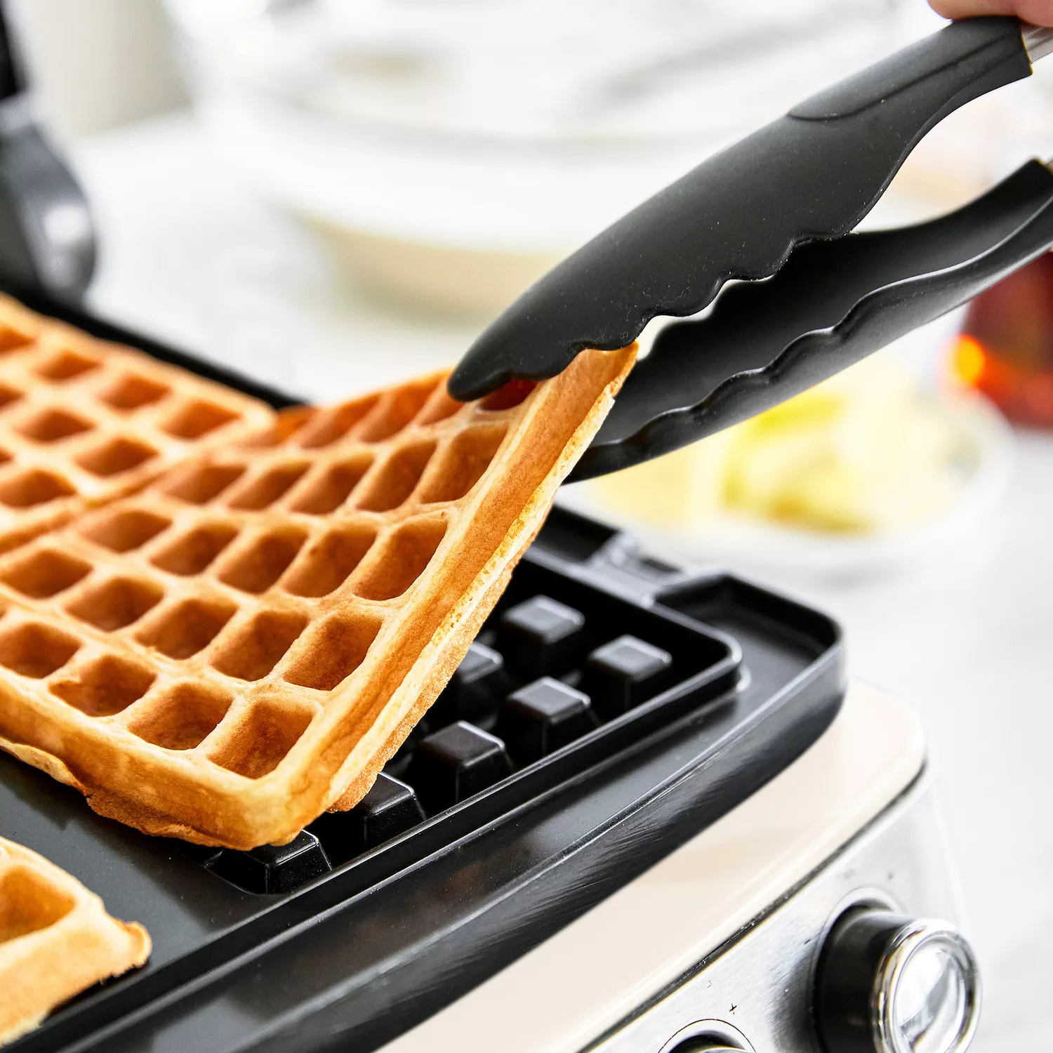 GreenPan Elite Ceramic Nonstick 4-Square Waffle Maker