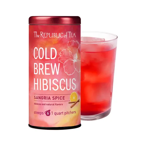 The Republic of Tea Cold Brew Hibiscus Sangria Spice Iced Tea