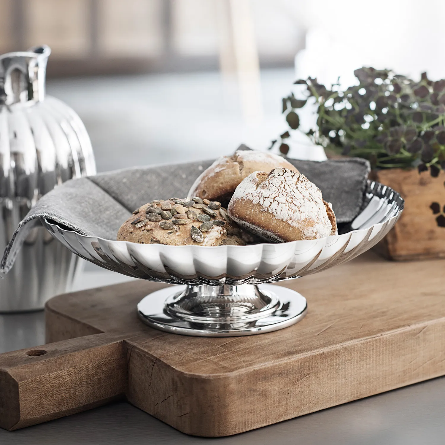 Georg Jensen Bernadotte Dish on Stand