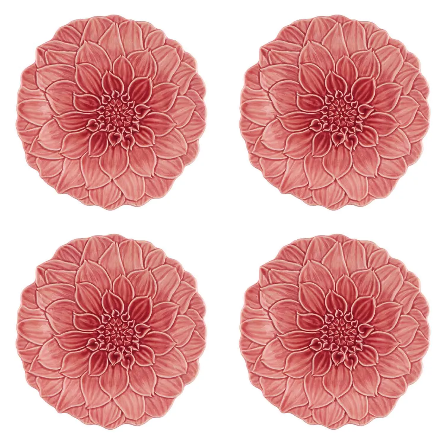 Bordallo Pinheiro Maria Flor Flower Dessert Plates, Set of 4 on Food52