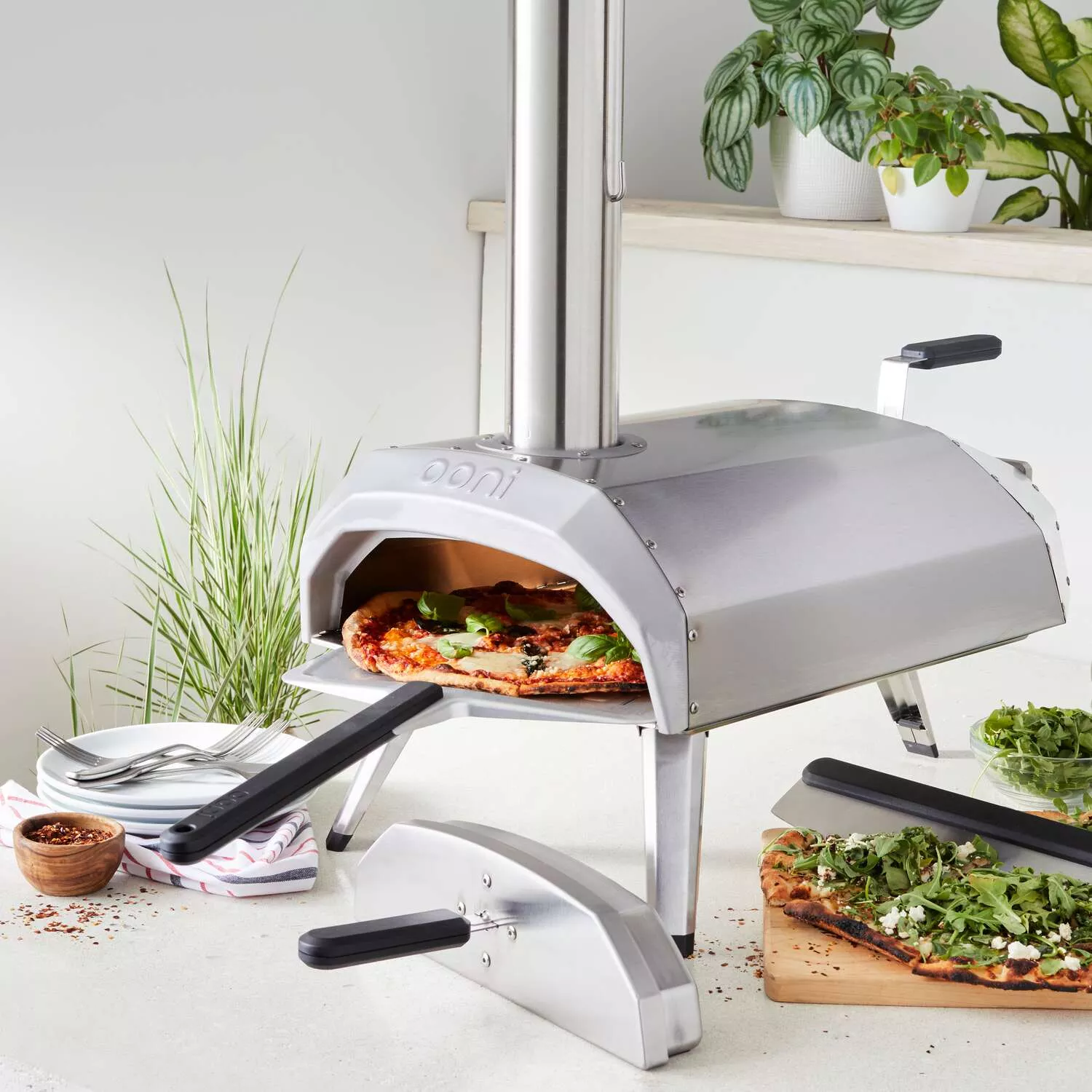 Ooni Fyra 12 in. Wood Pellet Outdoor Pizza Oven Silver - Ace Hardware