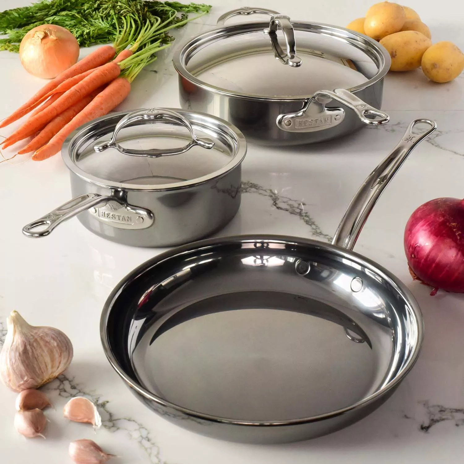 Hestan NanoBond Titanium Stainless Steel 5-Piece Essential Set