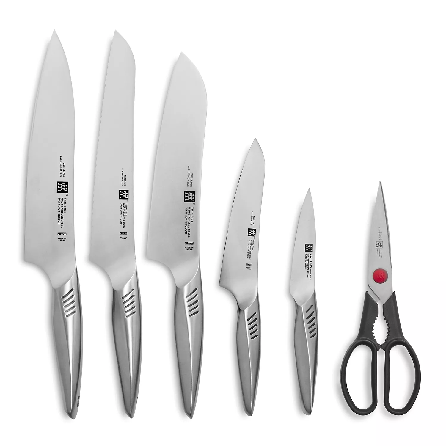 Zwilling J.A. Henckels Twin Fin Air 7-Piece Self-Sharpening Knife Set