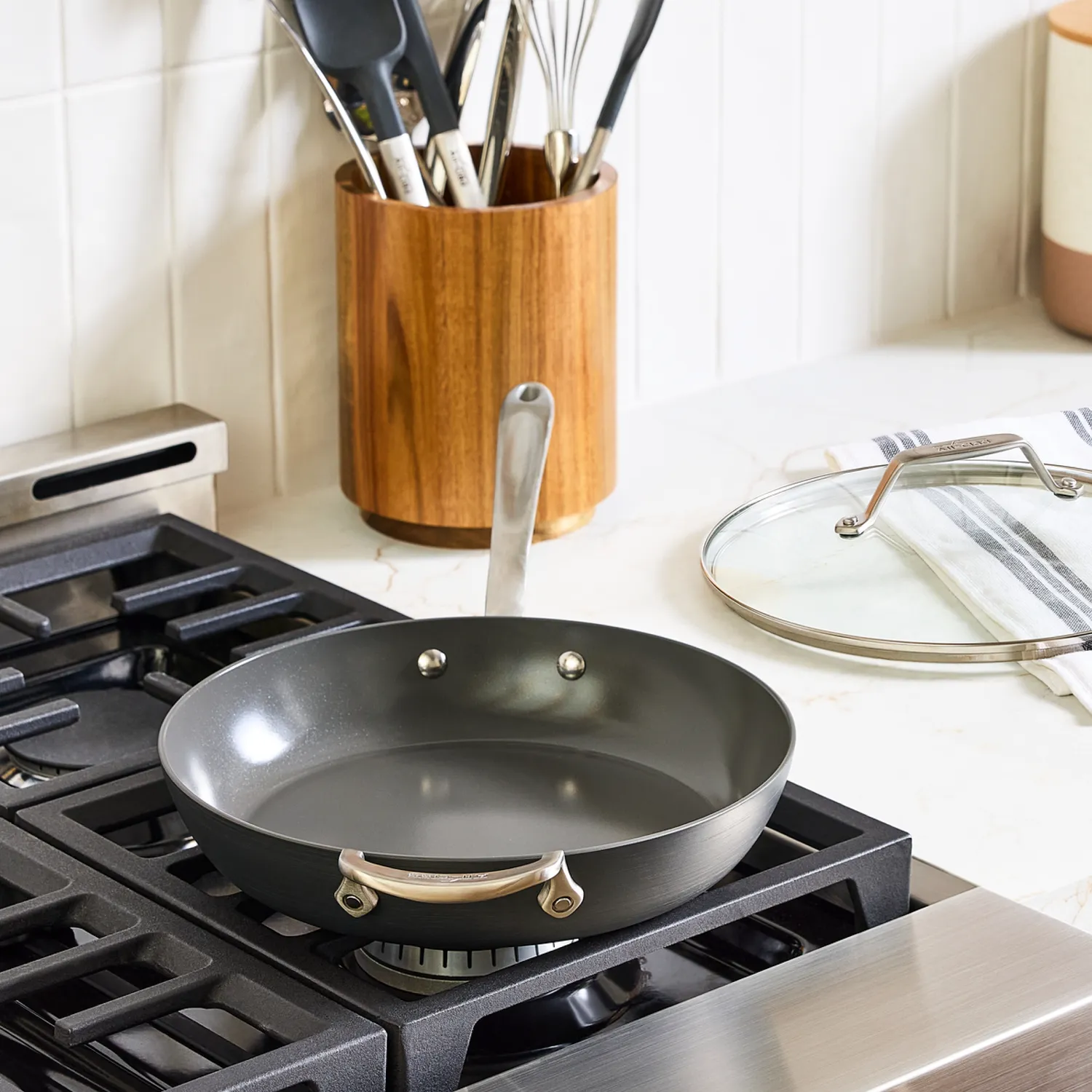 All-Clad HA1 Ceramic Nonstick Skillet with Lid