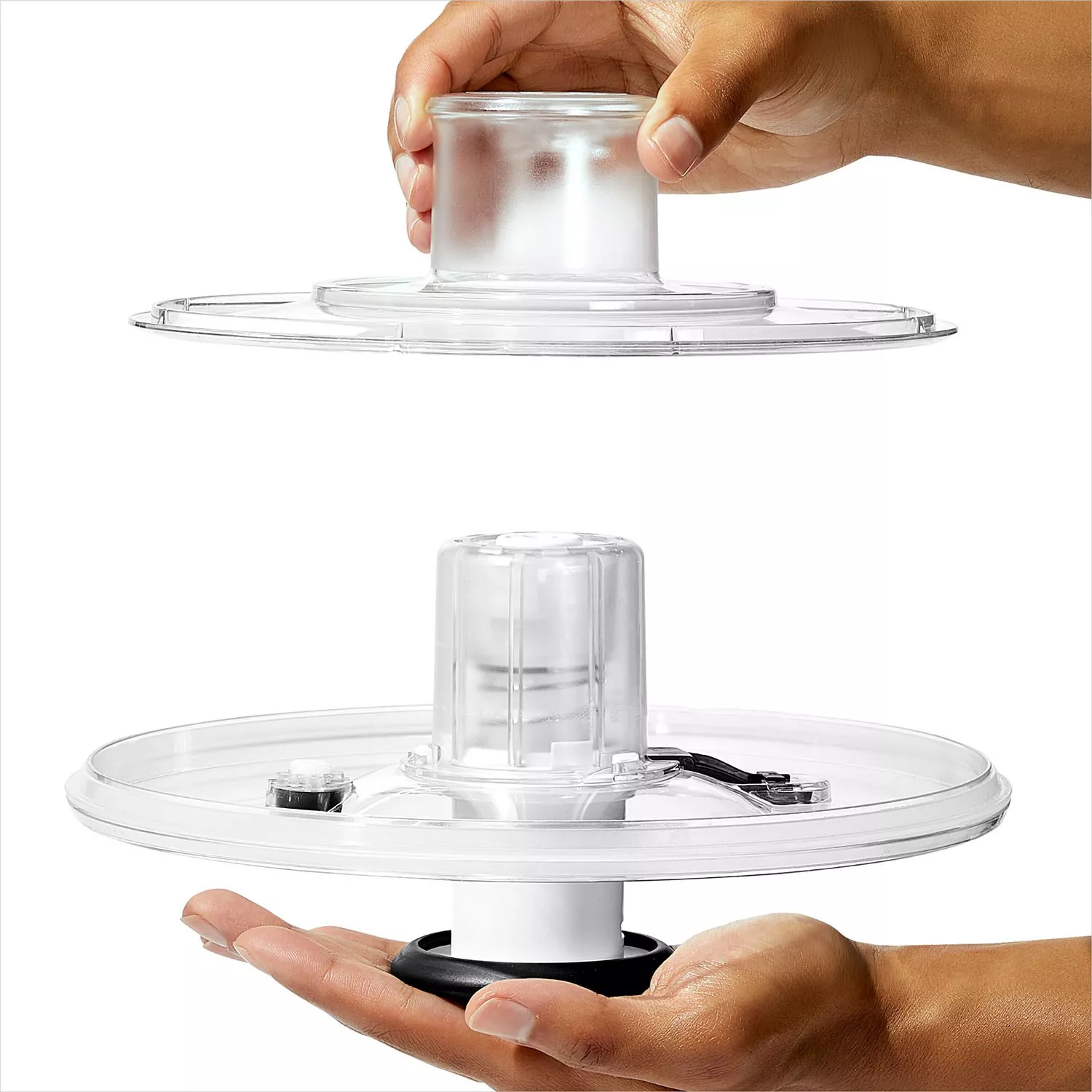 OXO Stainless Steel Salad Spinner with Locking Lid Rubber Bottom
