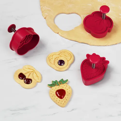 Berry Thumbprint Cookie Cutters, Set of 3