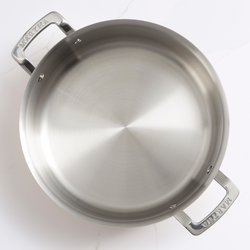 Martha by Martha Stewart Stainless Steel Tri-Ply Stock Pot with Lid, 6 Qt.