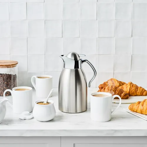 Sur La Table Brushed Stainless Steel Thermal Carafe