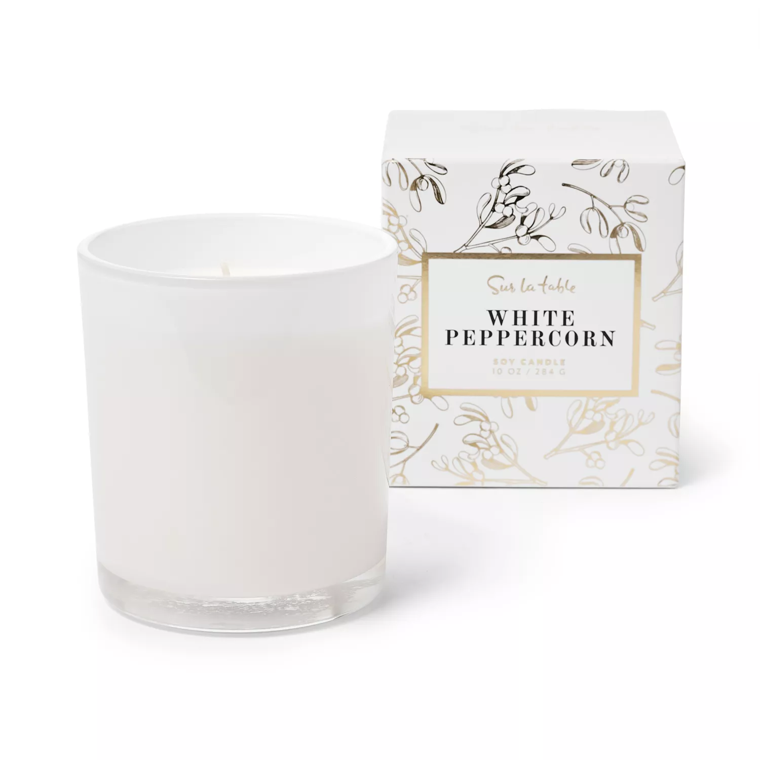 Sur La Table White Peppercorn Candle