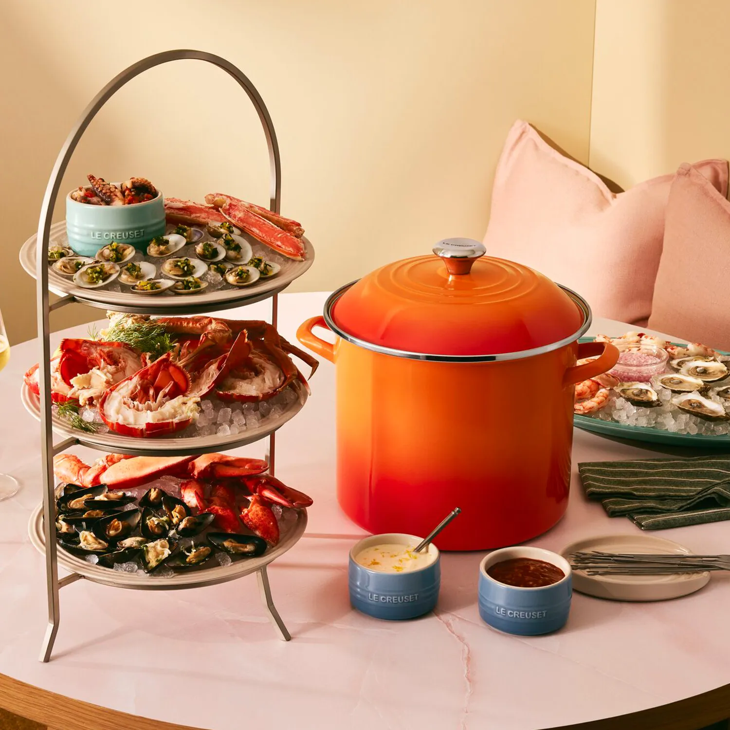 Le Creuset Enameled Steel Stockpot, 12 qt.