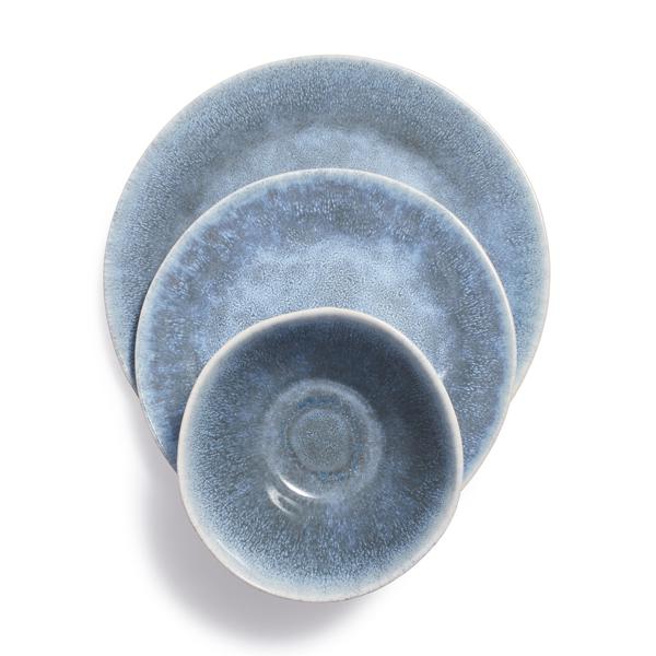 Sur La Table Reactive Glaze Stoneware 12-Piece Dinnerware Set