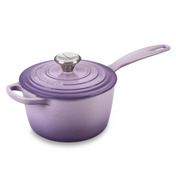 Le Creuset Signature Saucepan, 1.75 qt. Color was "Provence", a lovely lavender-like light purple