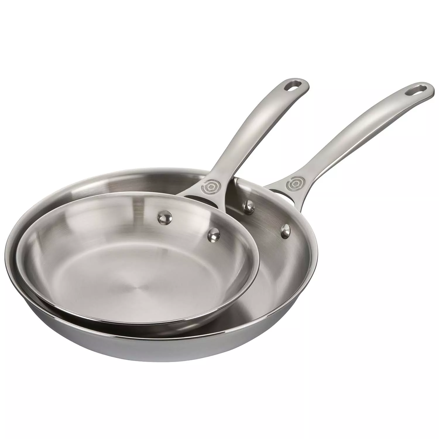 Le Creuset Stainless Steel Skillet Set, 8" & 10"