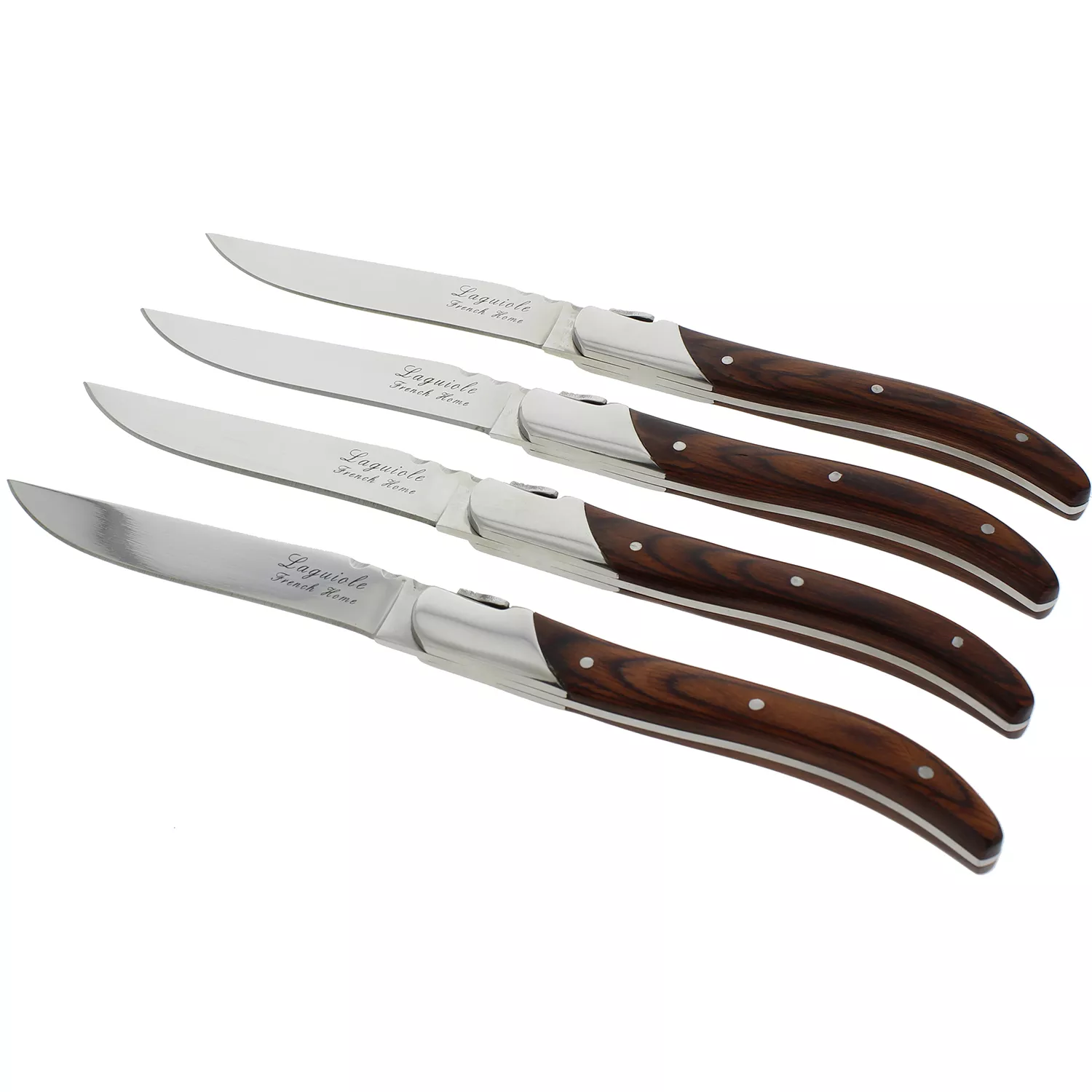 French Home Laguiole Connoisseur Steak Knives, Set of 4