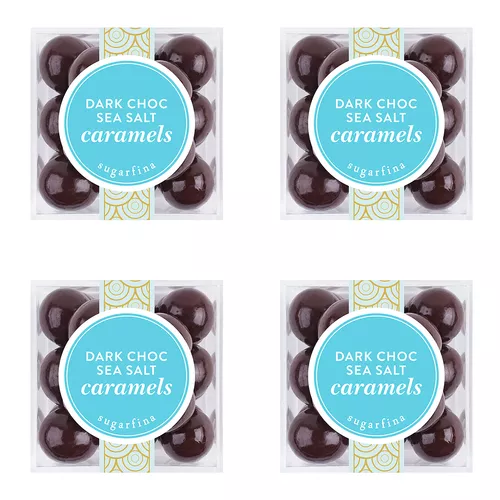 Sugarfina Dark Chocolate Sea Salt Caramels, Set of 4