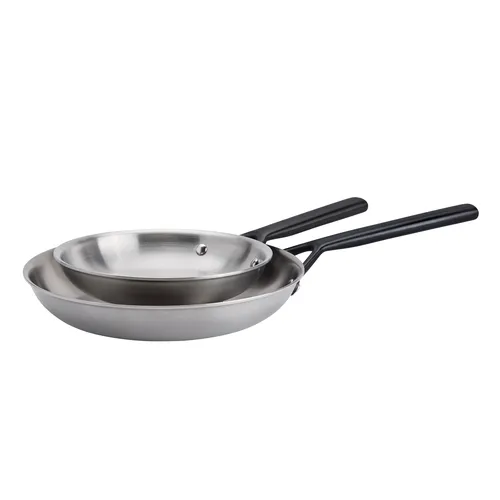 Zwilling Milano Stainless Steel Set of 2 Skillets, 8" & 10"