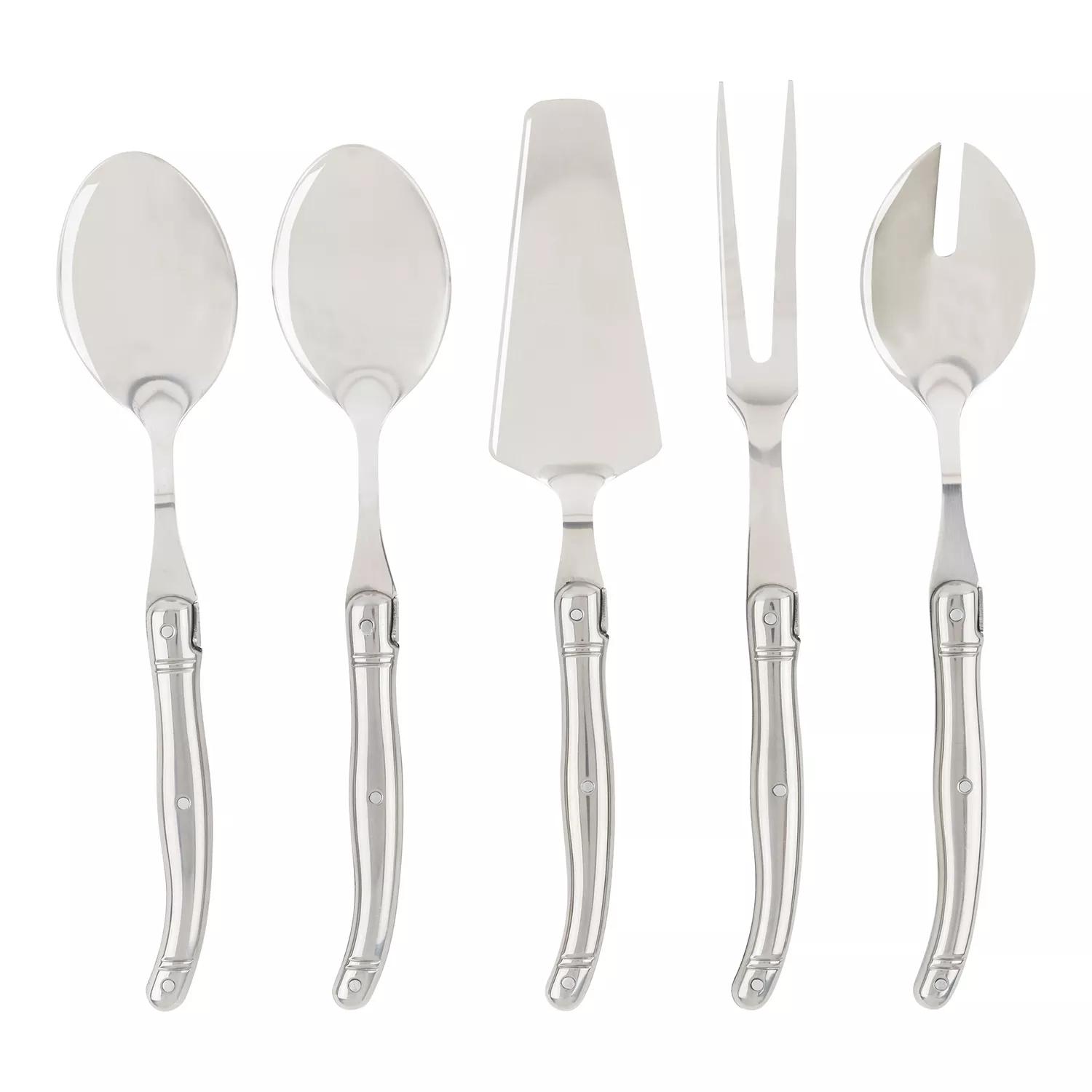 French Home Shades of Blue Laguiole Hostess Servers, Set of 5